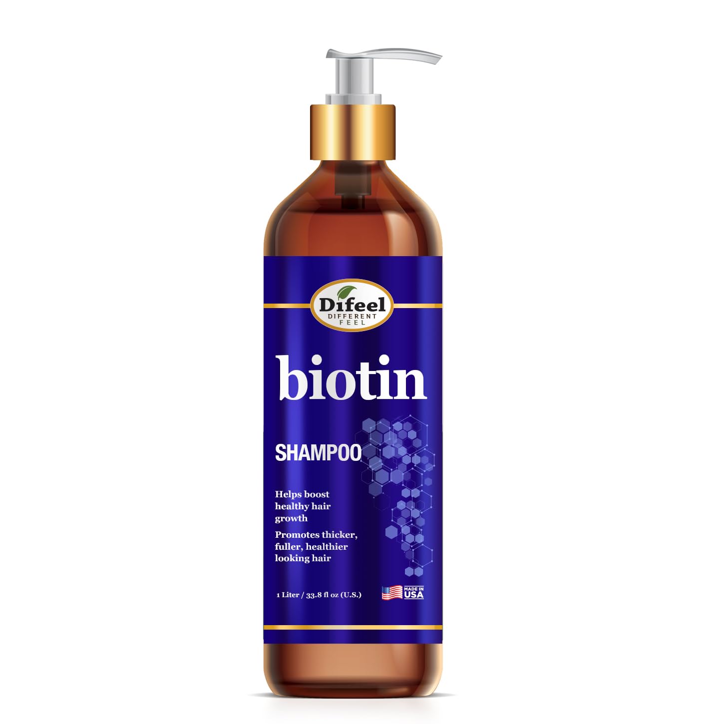 Difeel Pro-Growth Biotin Shampoo 33.8 oz