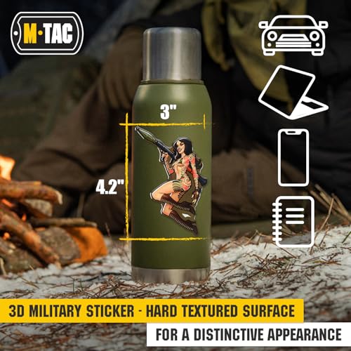 Image of M-Tac Morale Sticker Tactical Girl - 3D Tactical Military Sticker for Laptop, Tablet, Phone, Notebook, Car Bumper, Hard Hat (№9 RPG Japan)