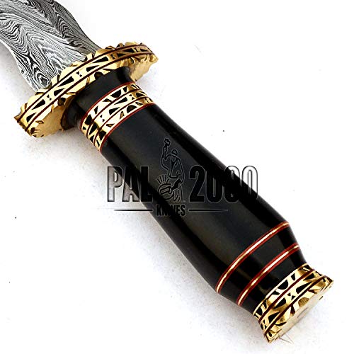 Pal 2000 Knives Knife - Handmade Damascus Steel 13.00 Inches Hunting Vivi Knife Buffalo Horn Handle Snbb 9744 #TOP6