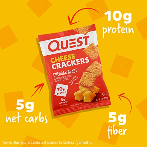 Quest Nutrition Birthday Cake Frosted Cookies Twin Pack, 8 Count and Cheddar Blast Cheese Crackers, 12 Count - Thumbnail 7
