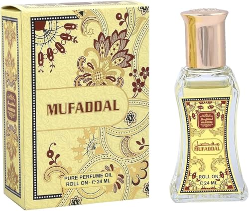 Naseem Mufaddal Roll On Perfume Oil 24ml - Subtle Scent for Men & Women - Long Lasting Alcohol-Free Perfume with Natural Oils - Hypoallergenic Eau de Parfum for Sensitive Skin