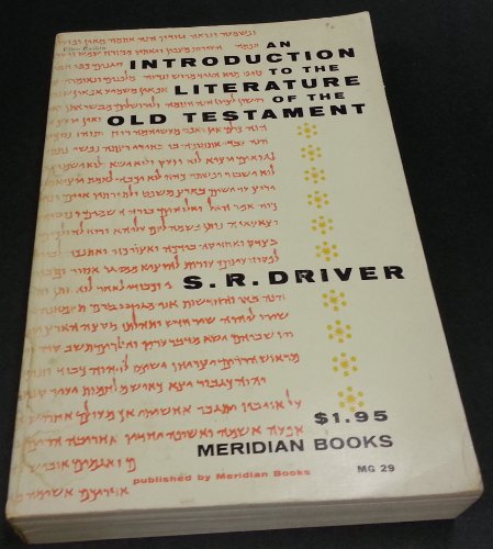 An Introduction to the Literature of the Old Te... B000VGJZ22 Book Cover
