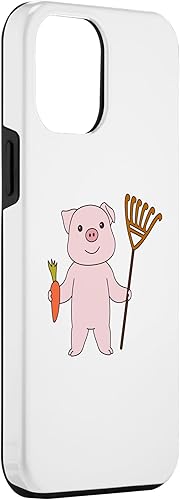 Vista 15 de iPhone 12 mini Pig Doing Garden Work Sow Gardener Case