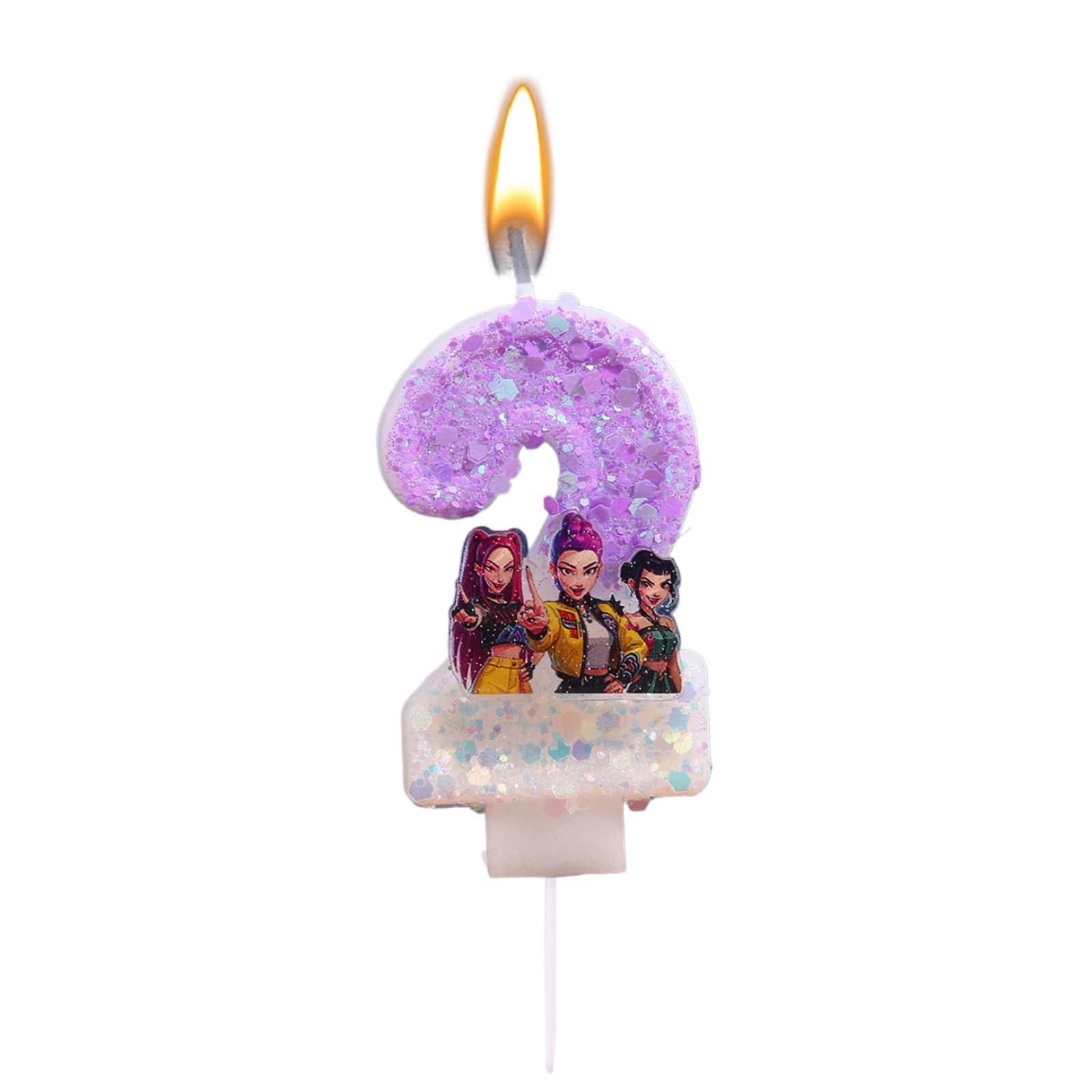 Korea Pop Demon Movie Hunters Birthday Number 5 Candles, Cute Cake Decoration, Perfect for Birthday Party Decorations (5) — view 10