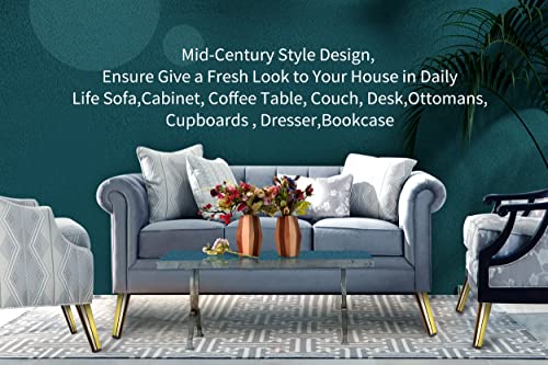 8-Inch Brass Gold Furniture Legs, Round Tapered Oblique Metal Table Legs, Brushed Gold Metal Home Diy Projects, For Sofa Legs Tv Cabinet Legs Chair Legs Table Legs, Pack Of 4 #TOP5