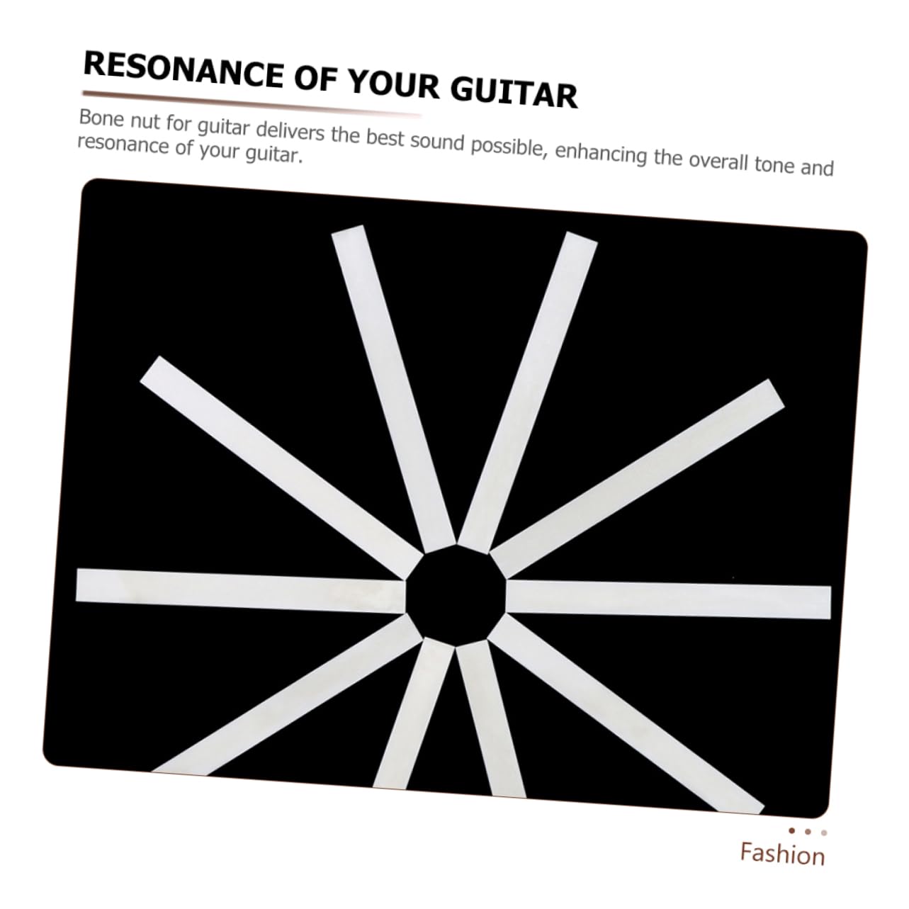 Sosoport 10pièces Sillets De Guitare Os Pour Chevalet De Rechange Pour Guitare Électrique Et Acoustique Kit De Remplacement