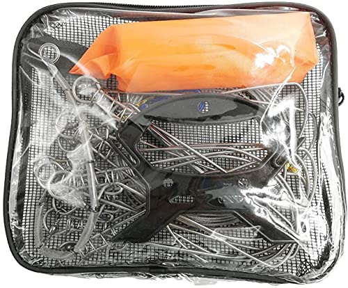 フロート付きストリンガー ワンタッチフック10本 ステンレス製10mワイヤーロープ フロート 収納バッグ付き 魚の新鮮さを保持 5枚目