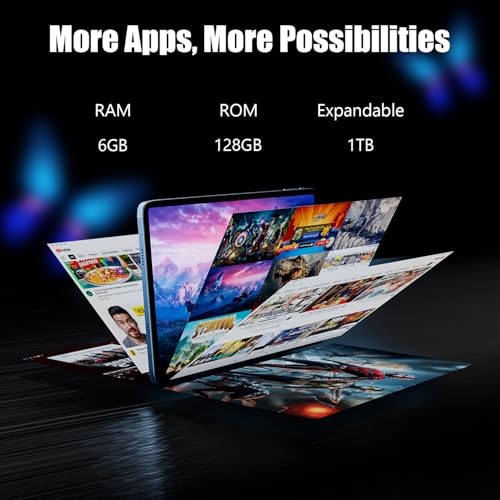 Elepad Tablet 12 Inch 2K Android Tablets, Octa-Core+Large Screen Tablet 128GB ROM 6GB RAM, 8000mAh 5MP+13MP Dual Camera Tablets PC, Android 12, 2.4/5G WiFi BT, Incell 1200 * 2000 IPS Gaming Tablet - Image 7