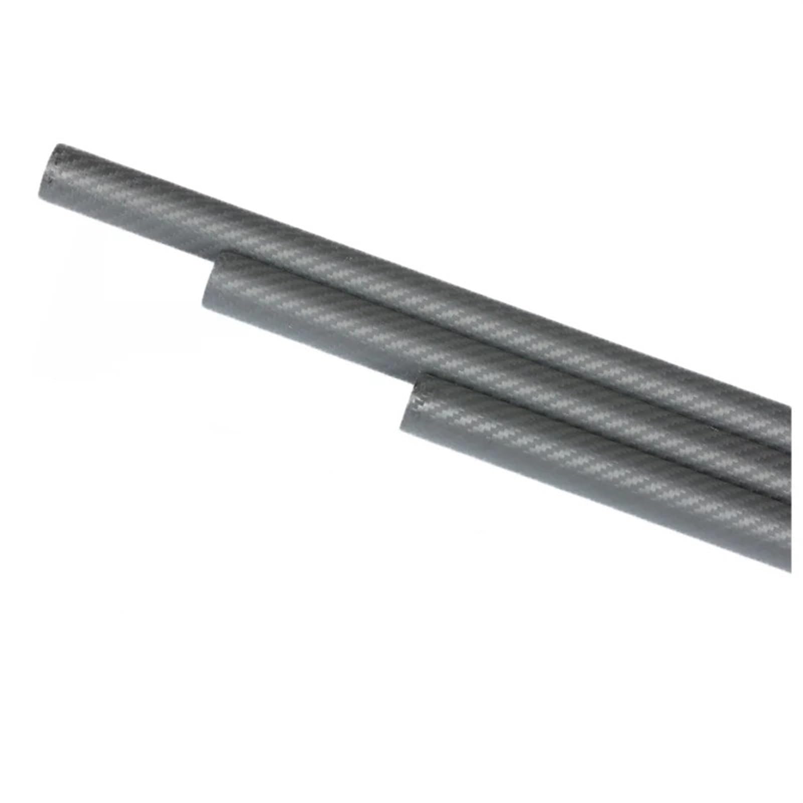 Carbon Fiber Fabric Tube OD21 22 23 24 25 26 27 28 29mm X 500mm Length with Twill Matte Surface Carbon Fiber Square Tube(29x25 x500mm x 2 pcs)