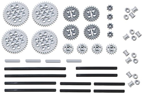 LEGO 46pc Technic gear & axle SET (Works with Mindstorms NXT, EV3, Bionicles and more LEGO creations!)