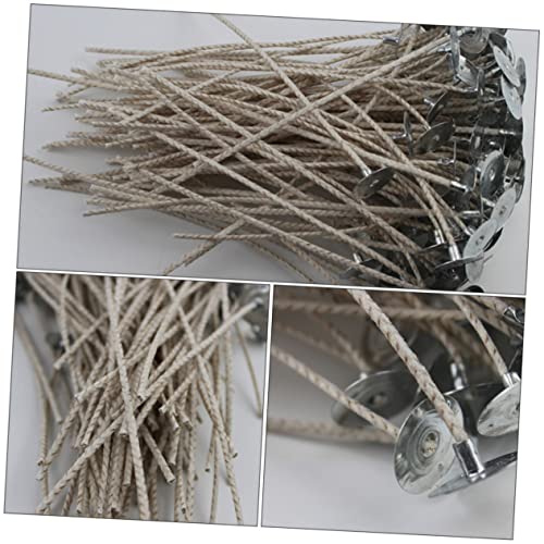 Mechas de algodón para velas 200 pcs Operitacx miniatura 5