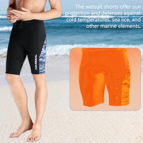 Pantalones cortos de neopreno para hombre, 2 mm de grosor, para buceo, surf y deportes acuáticos miniatura 6