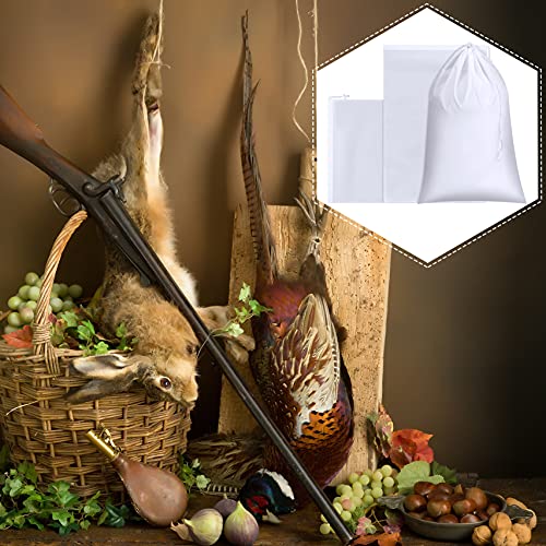 Shappy 4 Pieces Hunting Meat Game Bags Backcountry Quarter Bags For Hunting, 2 Sizes Game Bags Elk Deer Storage Bags With Buckles Drawstring (20 X 30 Inch) #TOP3