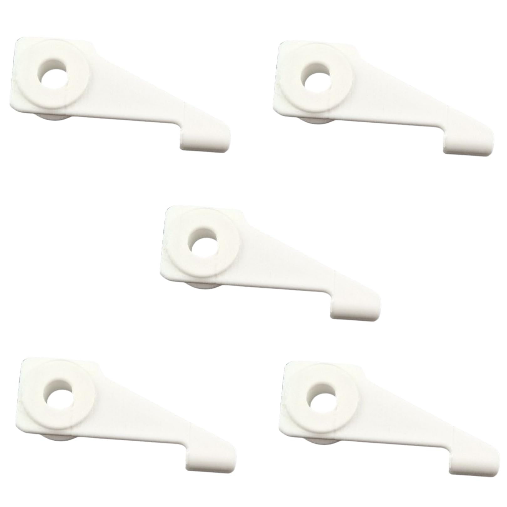ULEIVA Replacement Slider Pack of 5 White Ceiling Mounting 1-Track Compatible with IKEA VIDGA Ceiling Mount to Curtain Rail (White)
