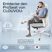 CLOUVOU ProSeat Bürostuhl Ergonomisch [TESTSIEGER] – Ansicht 8