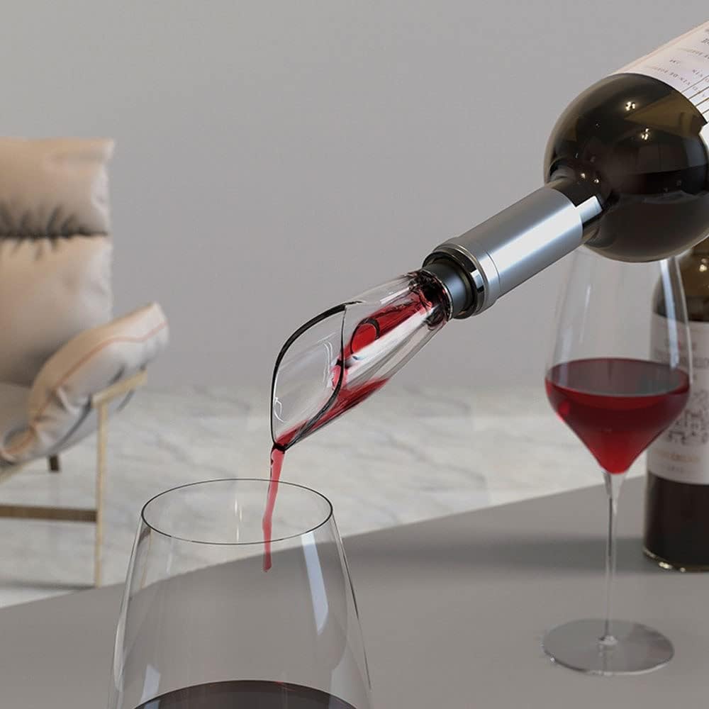 Electric Wine Opener with USB Charging, Cordless Electric Wine Bottle Opener Set with Pourer, Foil Cutter, Vacuum Preservation Stoppers