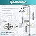 304 Stainless Steel Combination Emergency Eye Wash Shower Station, Industrial & Commercial Level with Emergency Sign, NPT Thread, Safety Eyewash Stations, ANSI Z358.1-2014 Standards.