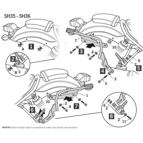 Amazon | SHAD(シャッド) バイク 【セット売り】SH23 サイドケース＋