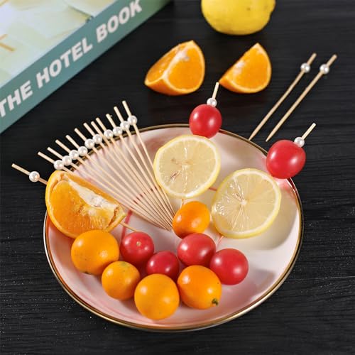 [300 Pcs] White Pearl Cocktail Picks Toothpicks for Appetizers - 4.7 inch by MYJIE - Used condition - Image 3