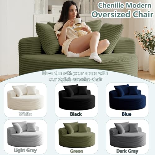 Sillón Lounge Redondo Grande Verde Menta miniatura 6