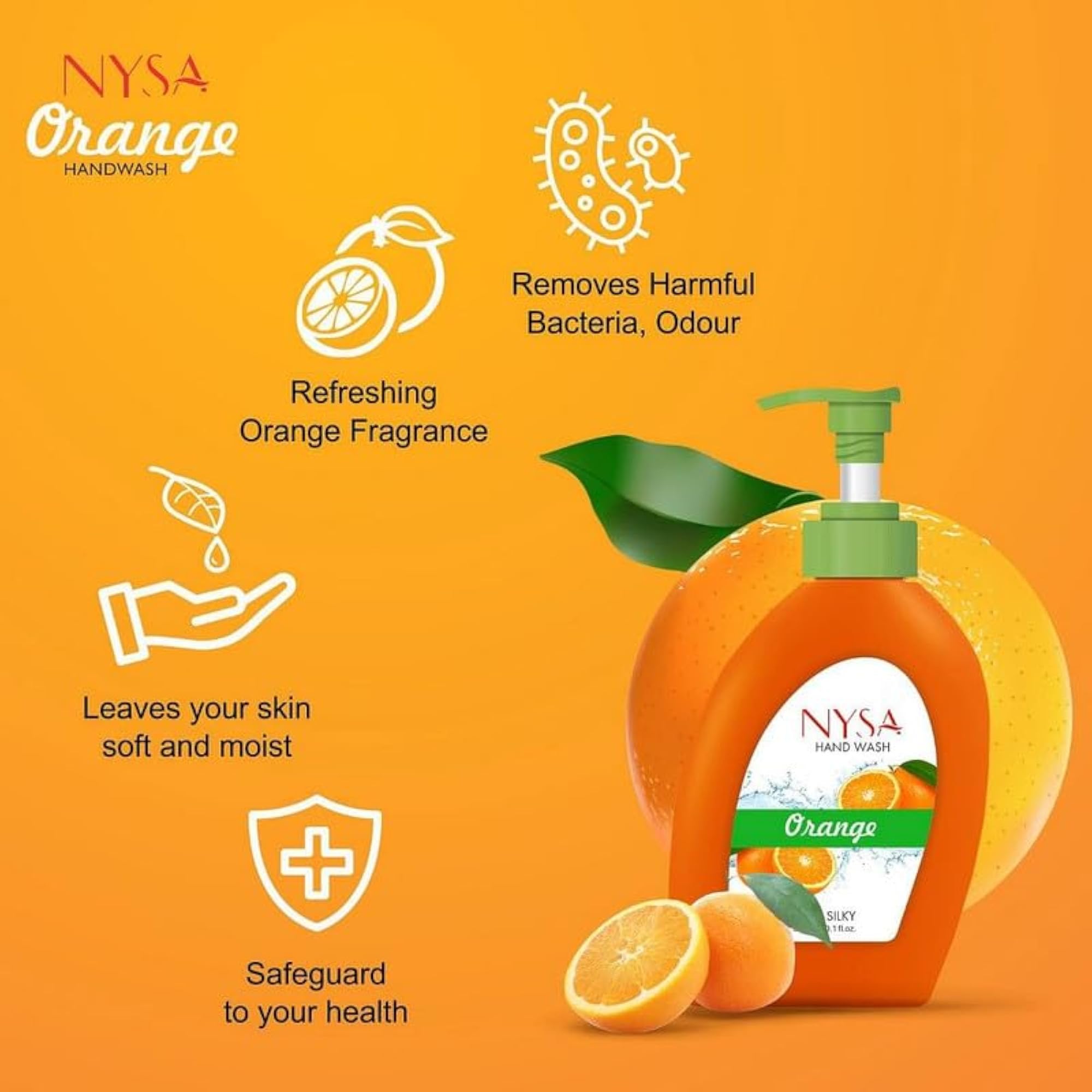 Orange Handwash, 300 Ml Pack Of 4