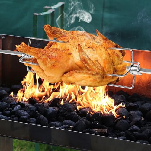 NEIQIUWING 2 forchette da carne con morsetto, in acciaio inox