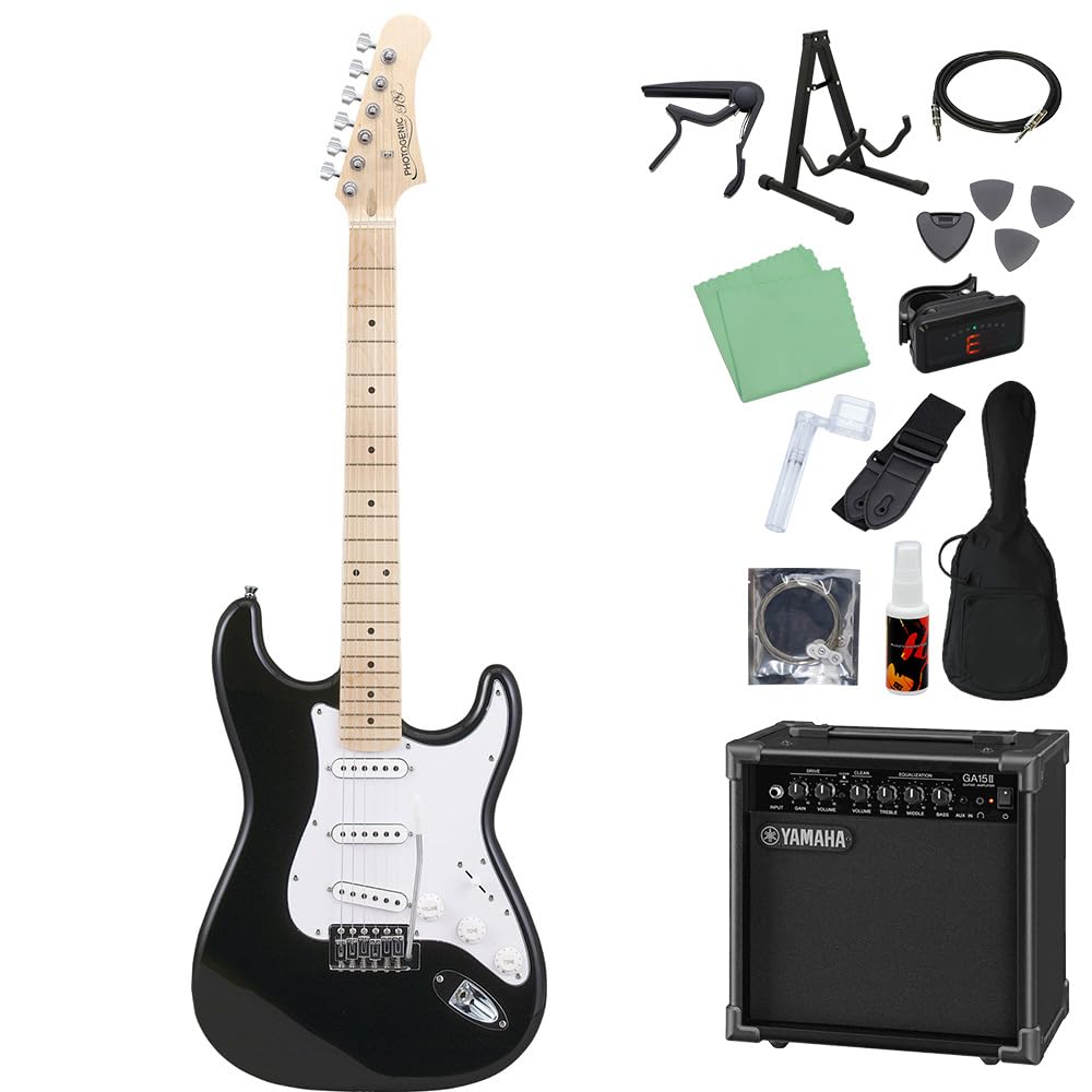 Amazon | Photogenic ST-180M BK エレキギター初心者14点セット