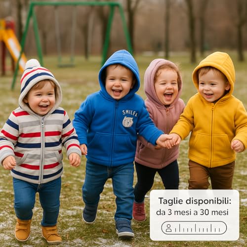 Veste d'hiver pour enfant 3-24 mois avec capuche et poches | Leedya ELLEPI - 3