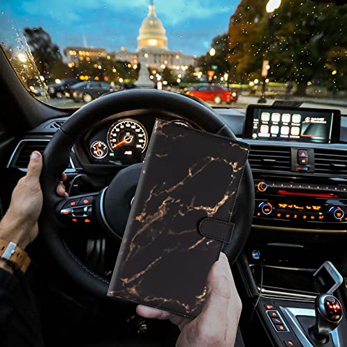 Image of TOURSUIT Car Registration and Insurance Card Holder, Marble Black