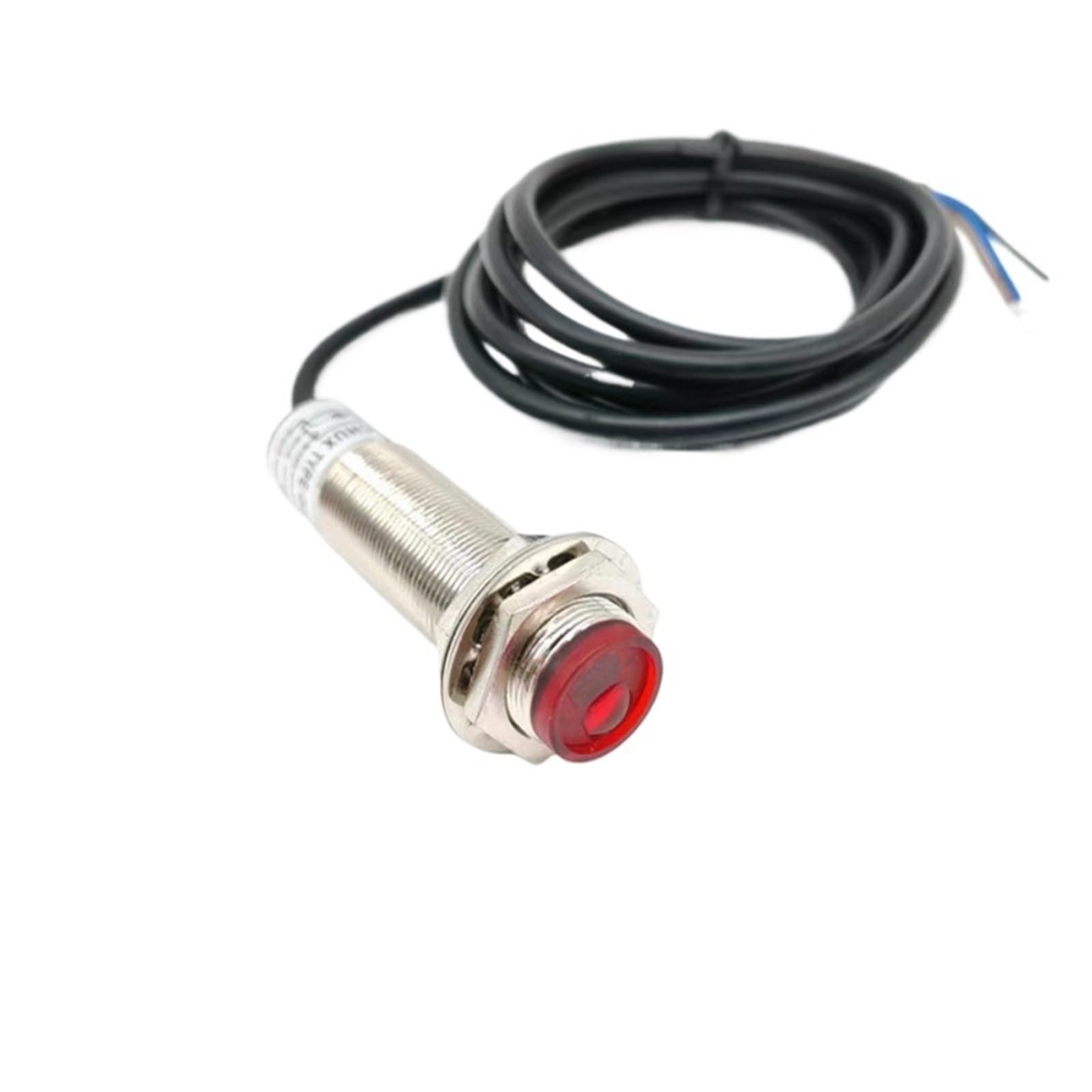 Sensor láser M18 PNP interruptor de Sensor infrarrojo difuso visible 6-36V CC interruptor fotoeléctrico ajustable 10-50cm