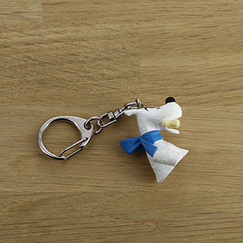 Porte-clés buste de Tintin Milou avec son os Moulinsart 4cm 42316 (2017) – vue 2