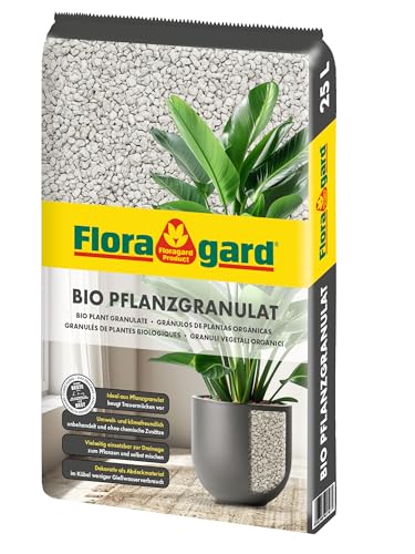 Floragard Bio Pflanzgranulat - Mineralisches Bims Drainagematerial 8-16 mm – Perfekte Drainage für Pflanzen, Kübel & Garten – Nachhaltig, CO2-freundlich, Ideal für gesunde Wurzeln - 1x25 Liter