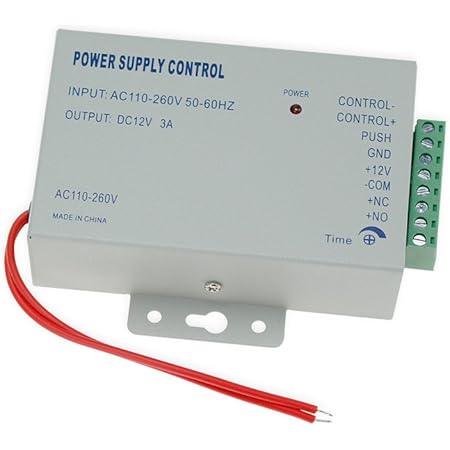 FUSYTULY IP68 Außen-Zugangskontrolle - Fingerabdruck, RFID & Code Für Draußen - Inkl. Netzteil & 10 Schlüsselanhänger