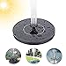 Produktbild phixilin Solar Springbrunnen, Solar Teichpumpe Outdoor Wasserpumpe Solar Schwimmender Fontäne Pumpe mit 1.4W Monokristalline Solar Panel Solarpumpe für Garten, Vogel-Bad, Teich, Fisch-Behälter