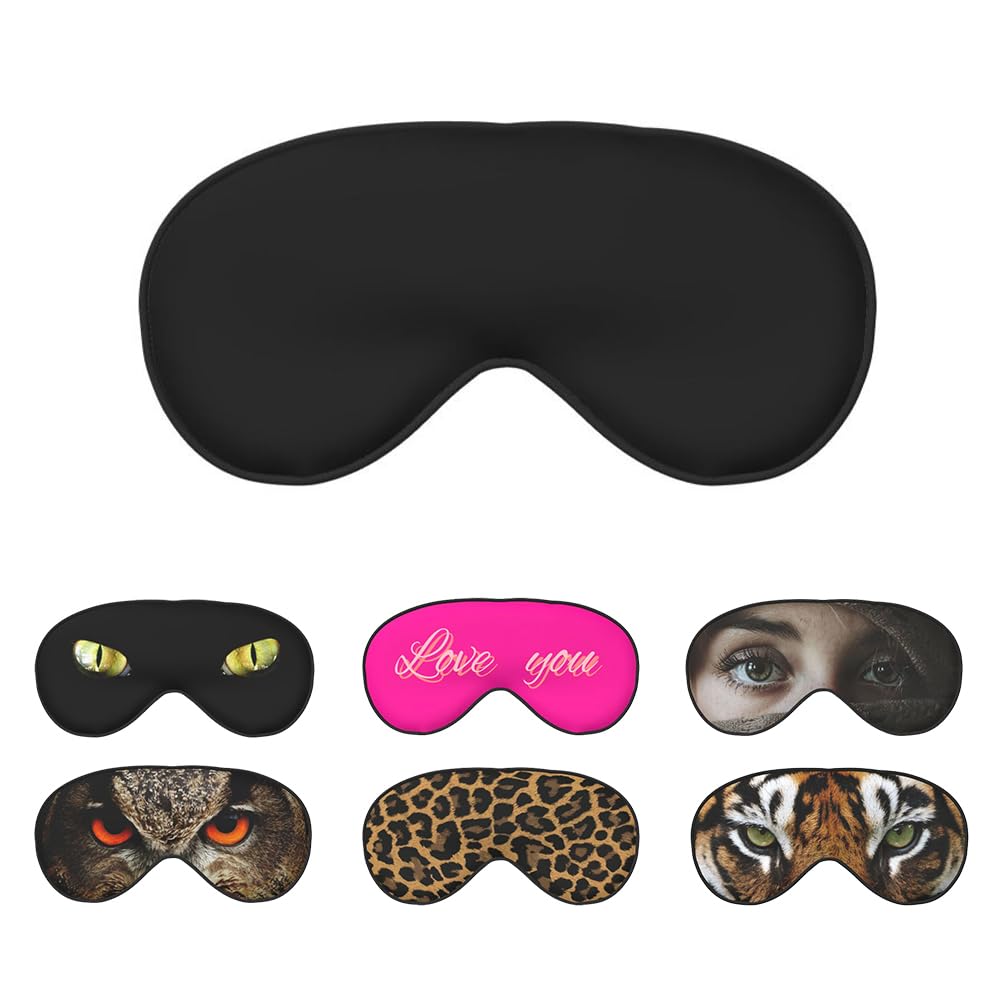 Custom Sleep Mask Personalized Eye Masks for Sleep with Photo Text Logo for Wedding Birthday Anniversary Party Elastic