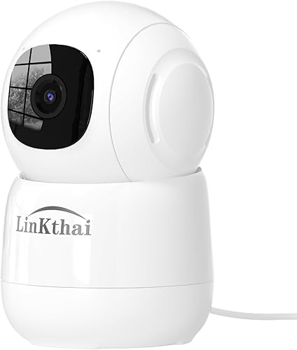 Miniatura 8 de Linkthai Cámara de seguridad para interiores, cámara de perro 2K para mascotas con aplicación de teléfono, cámara de monitor de bebé con detección