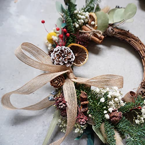 Topzea 6 Rolls Natural Burlap Ribbons, Jute Fabric Ribbon Crafts Ribbon Gift Ribbon For Wedding, Party, Wrapping Gifts, Easter Christmas Holiday Decoration, 11 Yards Each Roll, 0.8 Inch Wide #TOP7