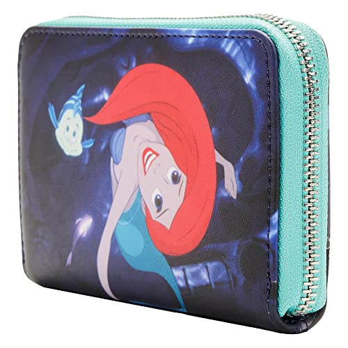 Loungefly Disney The Little Mermaid Princess Scenes Series Zip Around Wallet2
