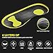 Carbon Fiber Insoles for Basketball & Volleyball, High-Energy Return for Court Shoes, Jump Higher, Run Faster, Plantar Fasciitis Support & Relief (Yellow, US Men: 5-6, Women:6.5-7.5)