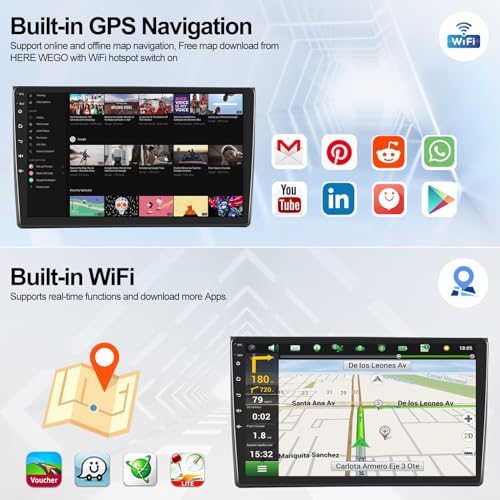 Radio de coche Android 13 5G-WiFi de 9 pulgadas para Ford Focus Mk2 y Mk3 4