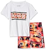 Hurley Baby Boys' Swim_Suit 2-Piece Sets, Orange/Doodle, 4T
