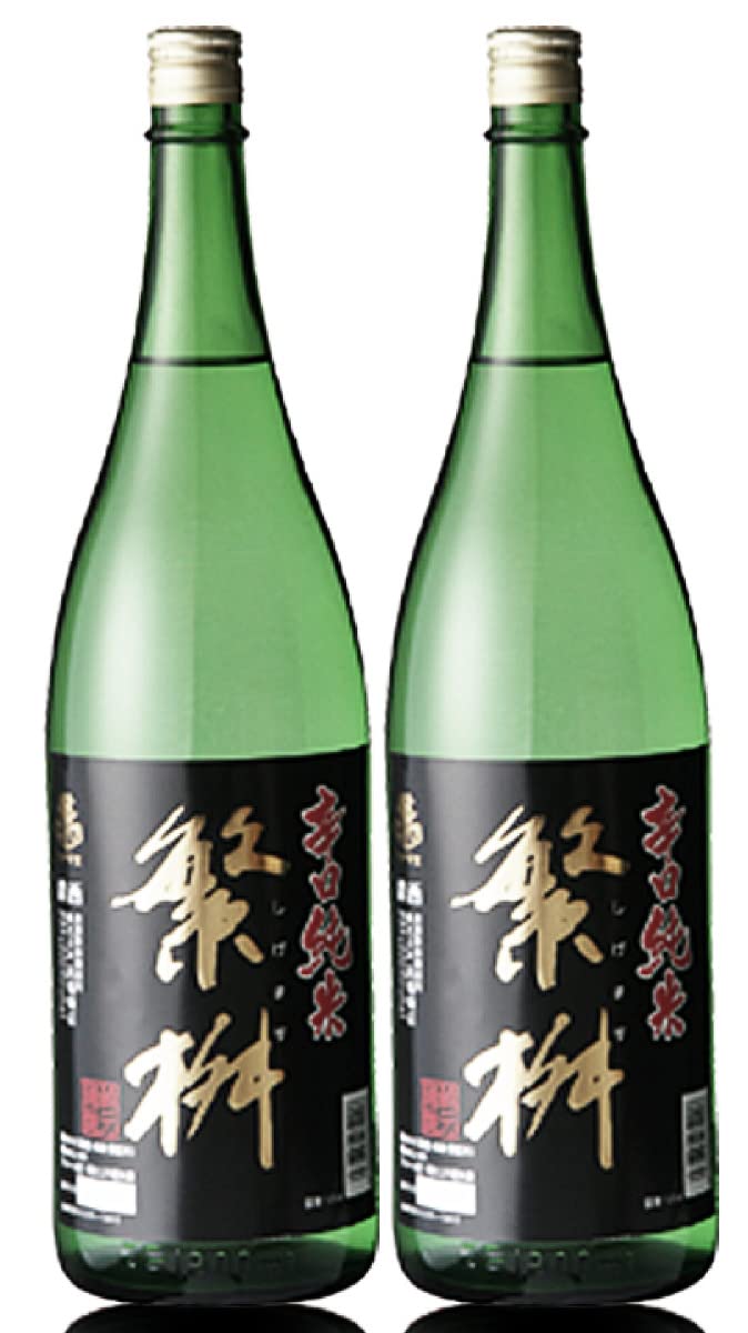 日本酒1800ml　2本セット Amazon.co.jp: 2本セット 繁桝（しげます）辛口純米1800ml 箱無 常温