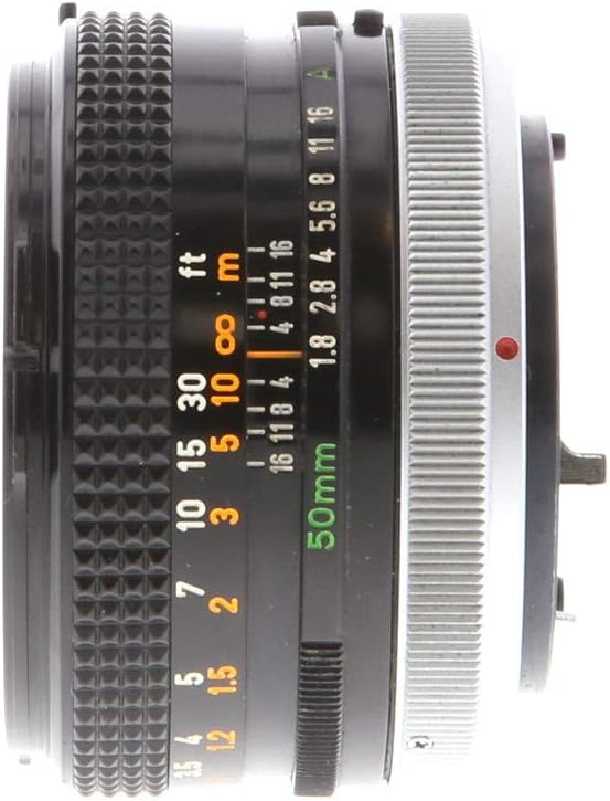 Canon 50MM f1.8 FD Mount Lens for SLR Canon A-1, AE-1, AE1 Program, F1, T50, T70 Film Cameras (Renewed)