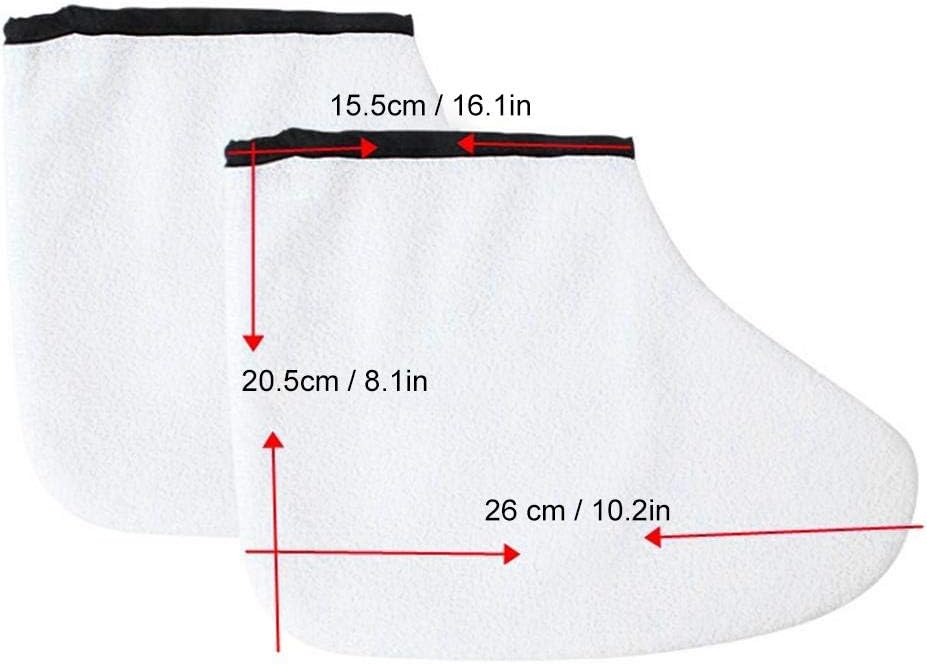 Paraffin Wax Bath Foot Liners, Paraffin Wax Booties Terry Cloth Booties for Feet, Cotton Thick Paraffin Wax Booties for Hot Wax Thermal Treatment SPA Wax Warmer Paraffin Wax
