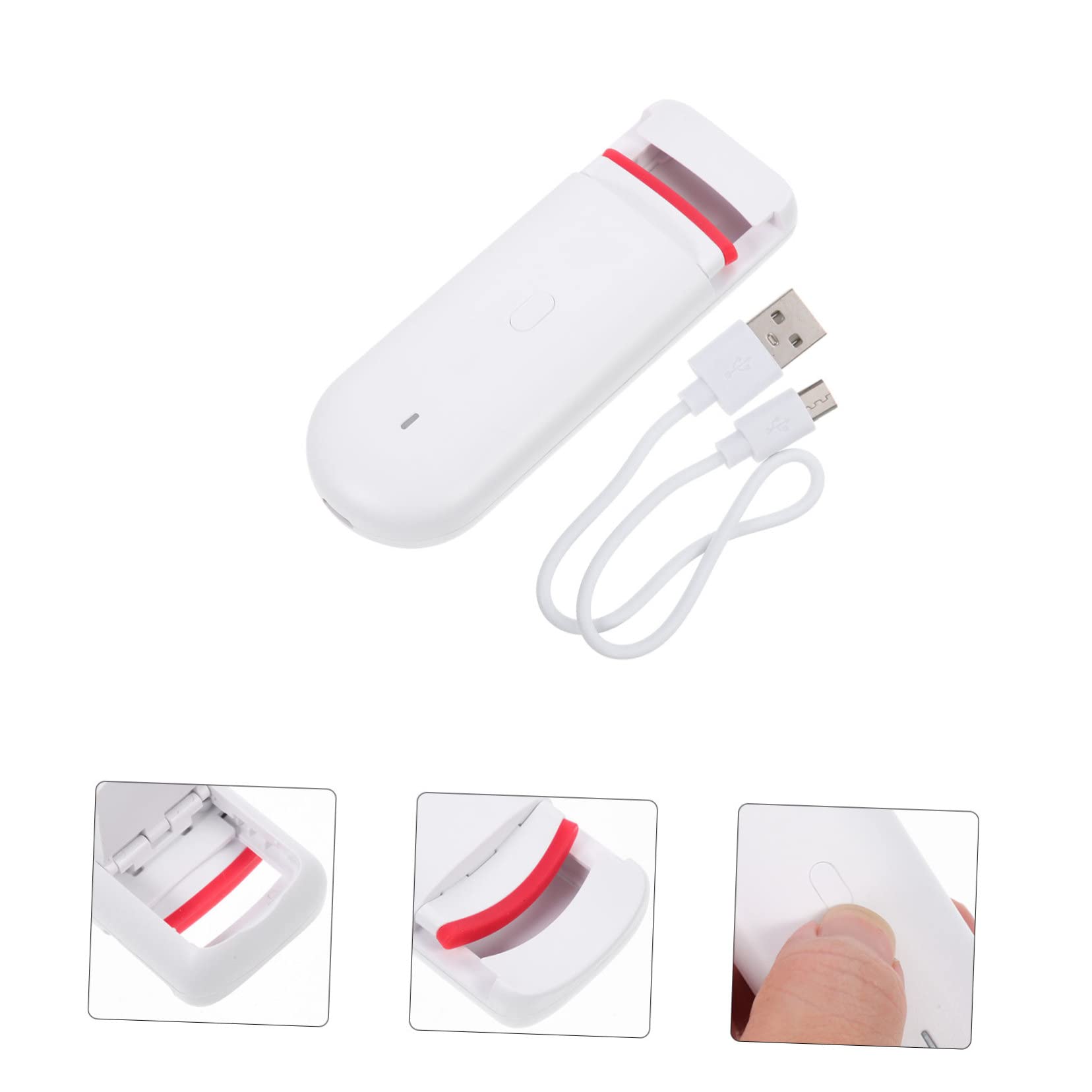 Healeved Curl Eyelash Curler Portable Electric Lash Curler Small for Women