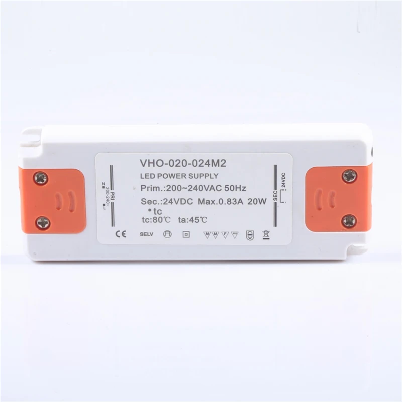 Adapter sterownika LED Slim IP67, transformator mocy oświetlenia 6 W, 12 W, 15 W, 20 W, 30 W, 40 W, 50 W, 60 W, 12 V, 24 V, złącze wewnętrzne i zewnętrzne (20 W, IP67,12 V)