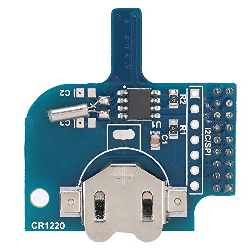 Dilwe Módulo de Tiempo, Reloj en Tiempo Real Fuera de línea, Placa enchufable V1.3 Placa de Reloj en Tiempo Real para Accesorios Mister FPGA, Adecuada para Placa terasic de10-nano FPGA