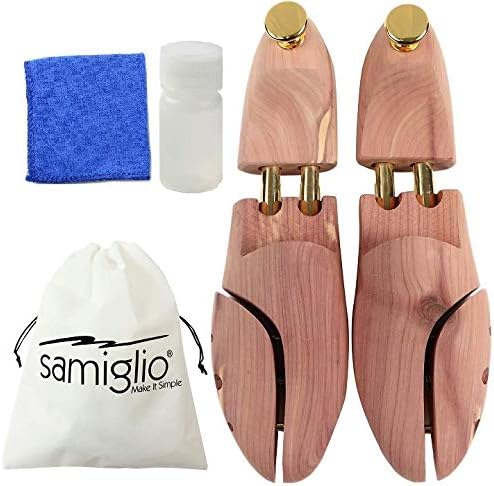 Amazon Samiglio 木製 レッドシダー シューキーパー コットンクロス クリーナー メンズ レディース ブーツ 44 28 0 28 5cm シューキーパー
