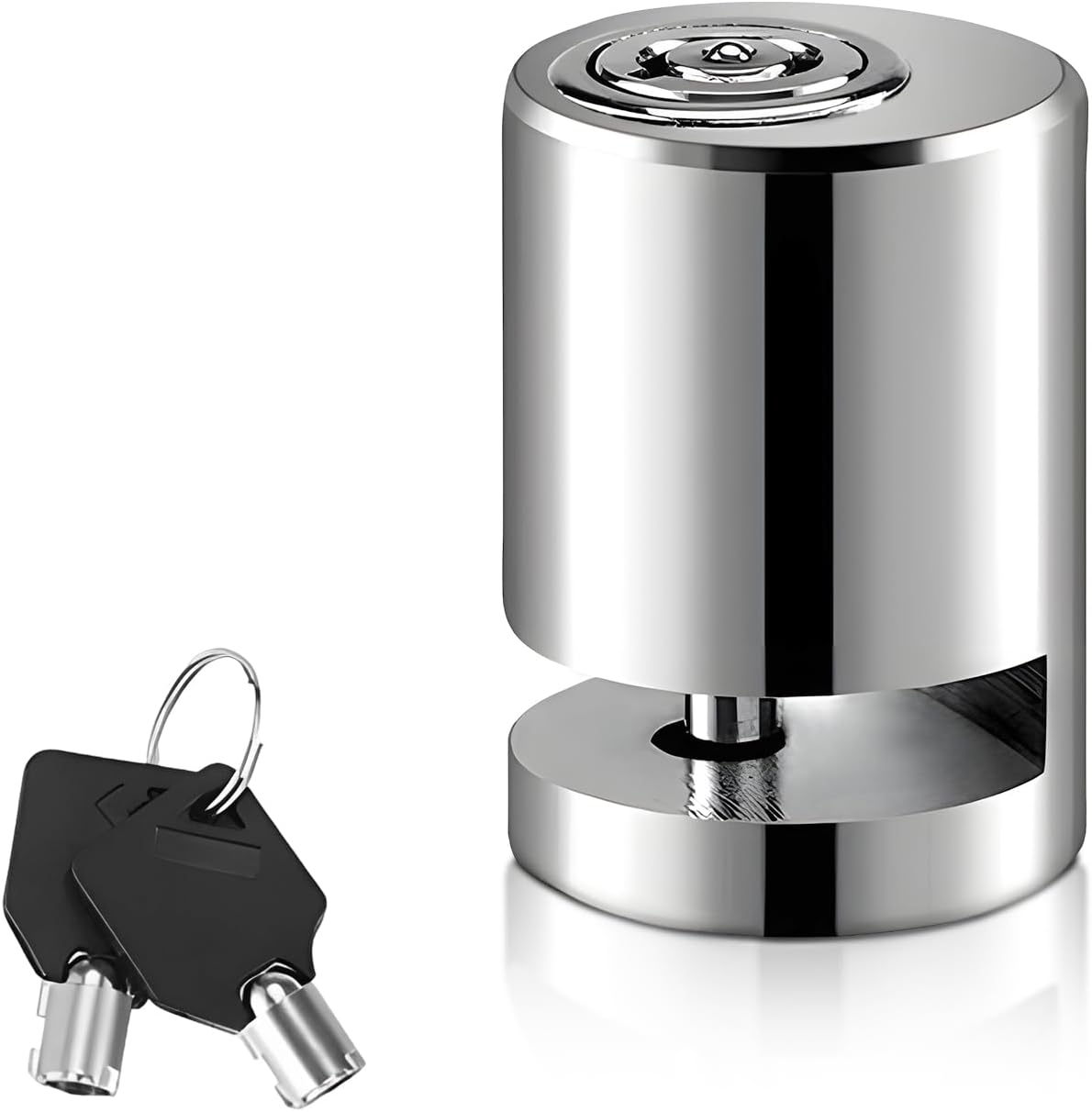 Motorcycle Disc Brake Lock, Motorbike Safety Anti-Theft Wheel Disk Lock with Two Keys, Mini Alloy Brake Disc Locks for Motorcycle Electromobile Road Cycle Bicycle Security