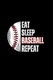 Eat Sleep Baseball Repeat Notebook: Perfect for notes, planning, and journal, 6x9 inches, 110 lined pages